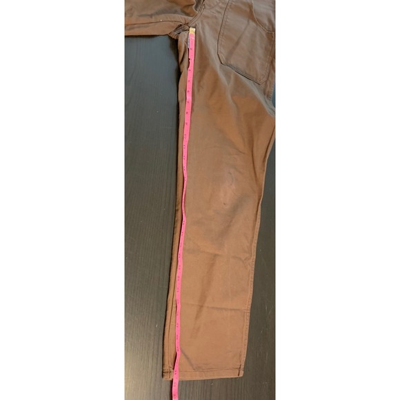 Le Laboureur Brown Cotton French Workpants Workwear Bib Overalls Size 42 READ - Picture 10 of 14